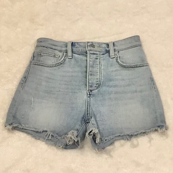 Joe’s Jeans 24 Kinsley High Rise 4” Denim Women’s Shorts Light Wash Distressed - Picture 4 of 11
